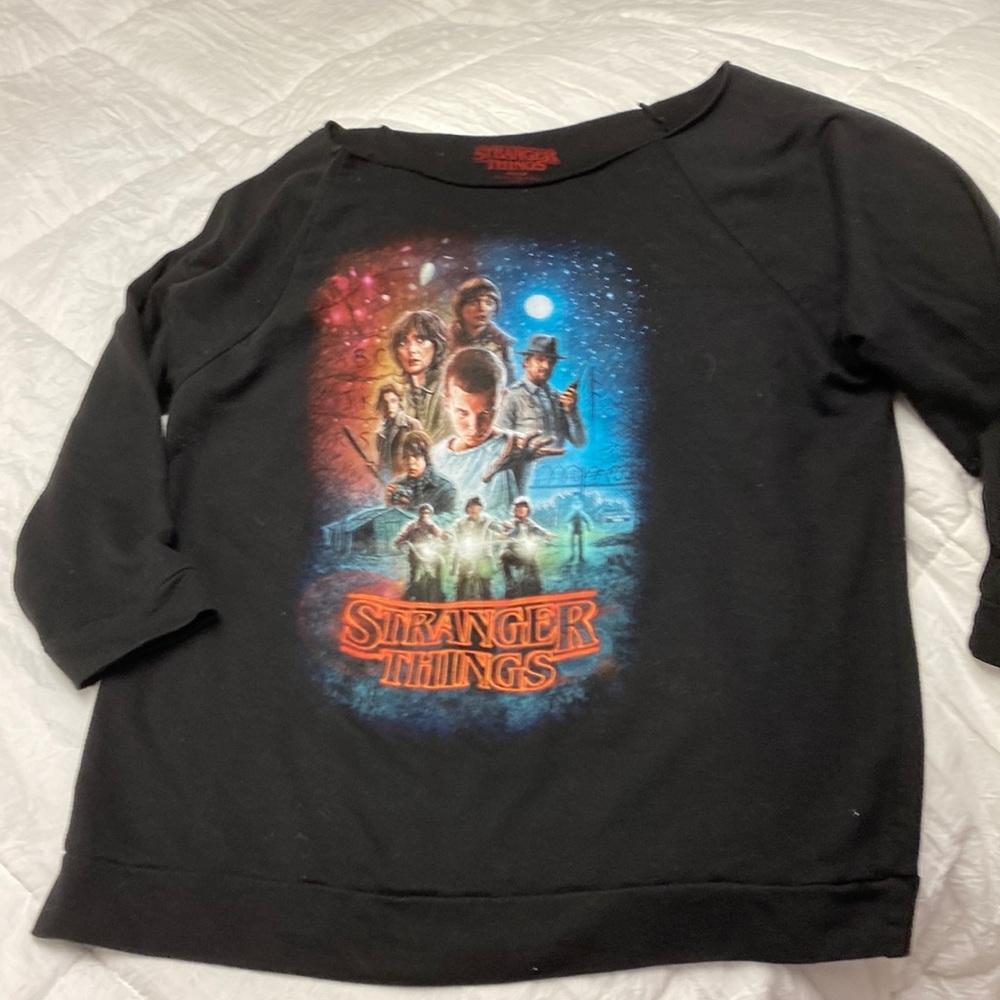 Size large, Stranger Things lightweight sweatshirt
